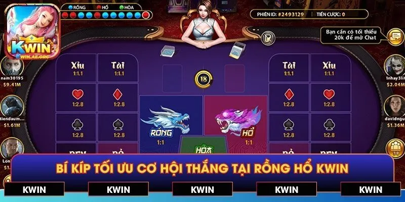 Bí kíp tối ưu cơ hội thắng tại Rồng Hổ KWIN